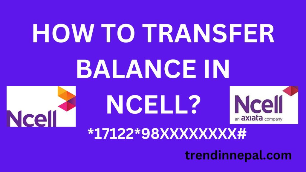 Balance transfer in Ncell