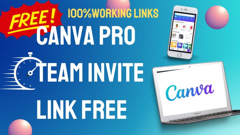 Canva Pro Team Invite Link Free 2024 - Karla Marnia